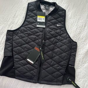 Nike Black Aerolayer Quilted Vest